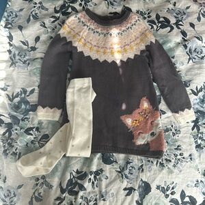 Aspen Kids Fox Sweater Dress Set - Sz 2T